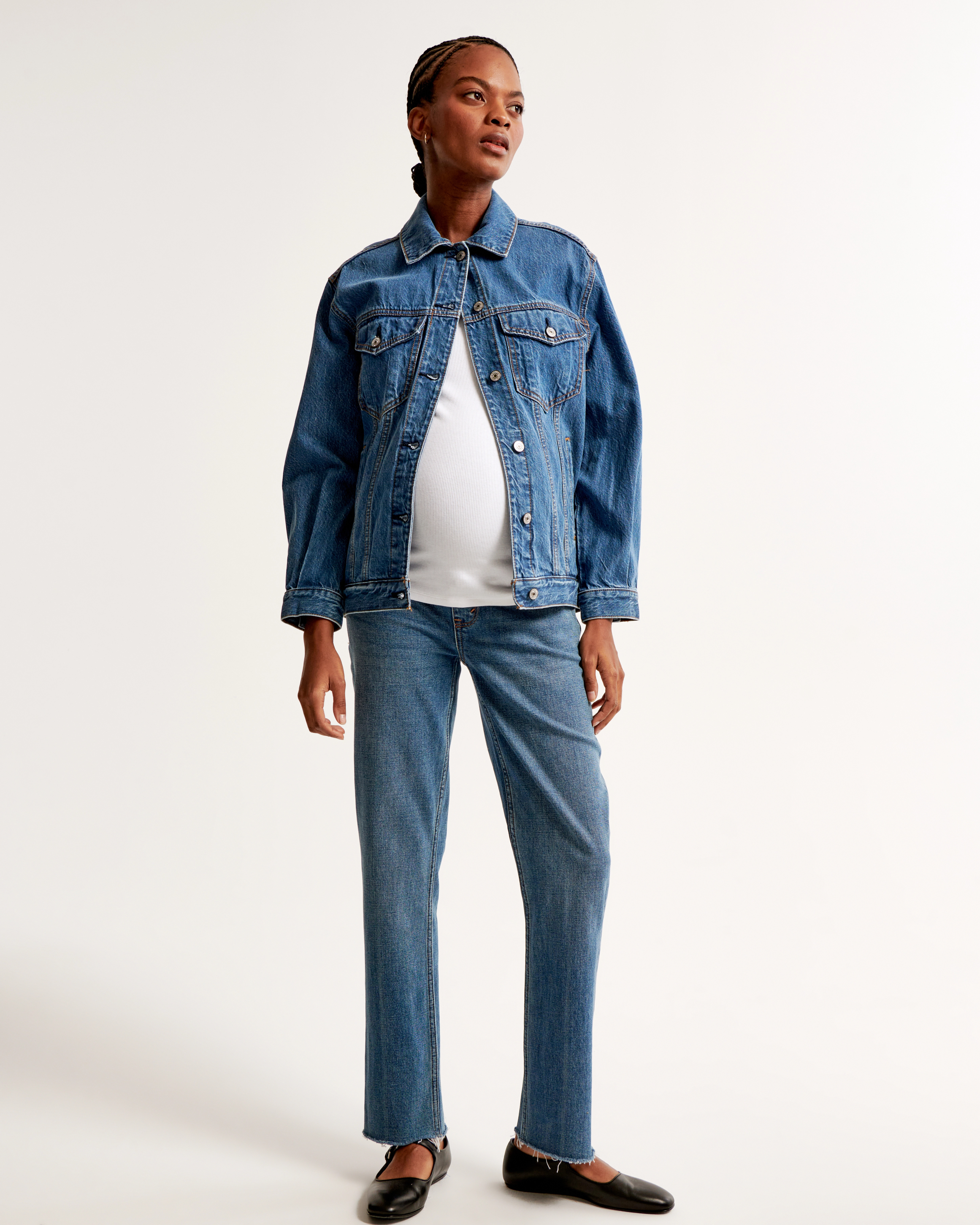 Maternity 90s Straight Jean | Abercrombie & Fitch (US)