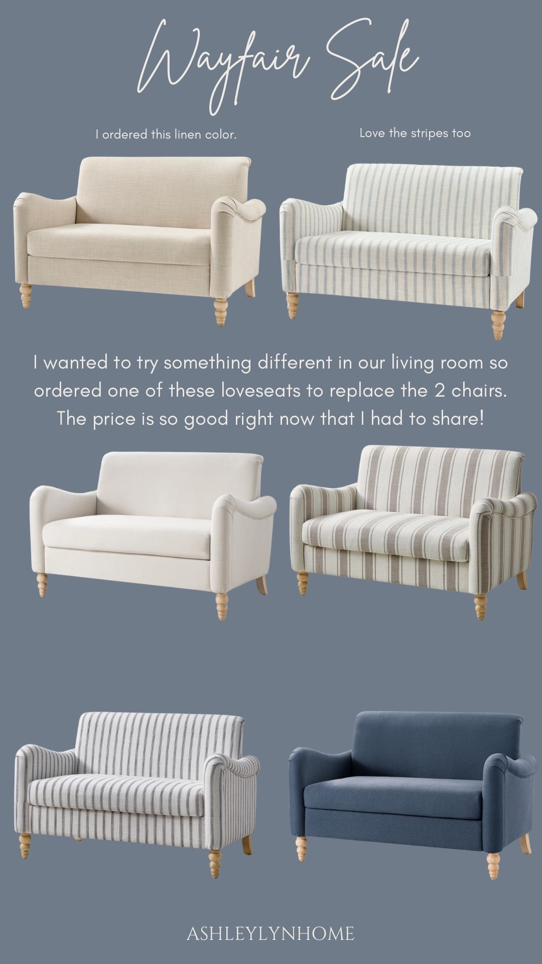 These loveseats are on sale for under $300! Amazing deal! 

#LTKHome #LTKSaleAlert