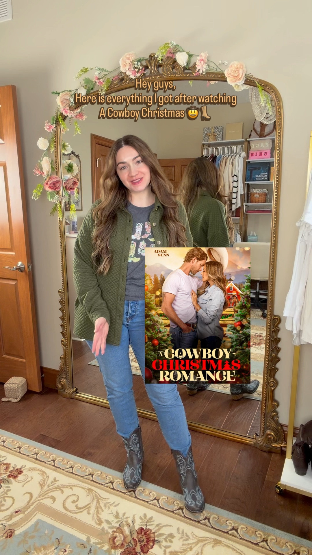 I knew that after watching A Cowboy Christmas Romance I had to get some cowboy boots!! 👢 

As an Eastern European immigrant to the United States 🤍🇺🇸 one of the things I’ve come to love most is the culture! When it comes to fashion I especially the Southern and Western fashion influence 🤍👢

I’ve fallen in love with cowboy boots, western stitching, country music… all of it. It fills my heart with so much happiness, warmth, and joy.

My husband and I were on a road trip through Kentucky, staying in a small country lodge, when we stumbled into a country party playing Dolly Parton 🎶✨ Everyone was wearing cowboy boots, western hats, and the brightest, happiest outfits. People were dancing, laughing, and welcoming us in like family. Yes, all throughout Kentucky, Tennessee, Georgia, Florida etc. 

Getting to experience that side of American culture, the kindness, the openness, the food, was unforgettable. I’m so grateful to live in this country and to be part of such a warm, beautiful community. 🤍🇺🇸

Cowboy western theme outfit, cowboy boots, women’s style, country concert outfit, ootd, Amazon fashion finds, LTK fashion, American fashion, ootd, style, trends, clothing 

#LTKstorytime #LTKSaleAlert #LTKootd