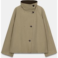 Zara - Reversible Checks Jacket Zw Collection - Light Beige - L - Woman | Zara AU