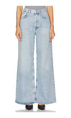 AGOLDE Dame High Rise Wide Leg Jeans in Conflict from Revolve.com | Revolve Clothing (Global)