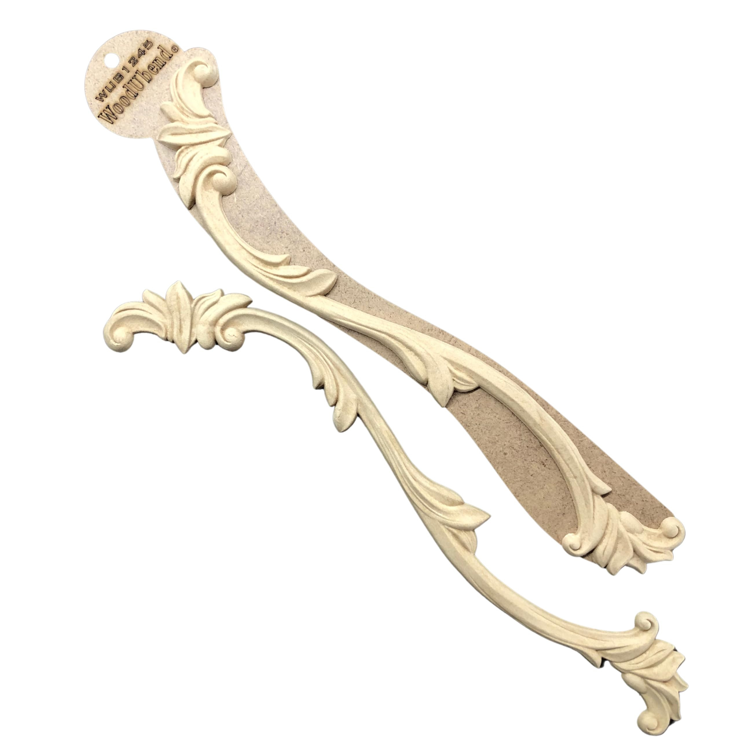 WoodUbend WUB1245 Decorative Drop Appliques - Heat Bendable & Flexible Wood Onlays 37x7.2cm - DIY... | Amazon (US)