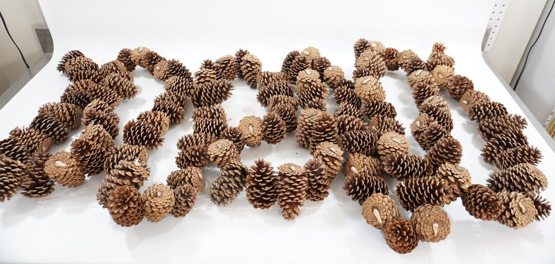 Pinecone Garland, Loblolly Pinecone Garland 21 Linear Feet Lush Tight Pinecone Garland, 1 Strand,... | Etsy (US)