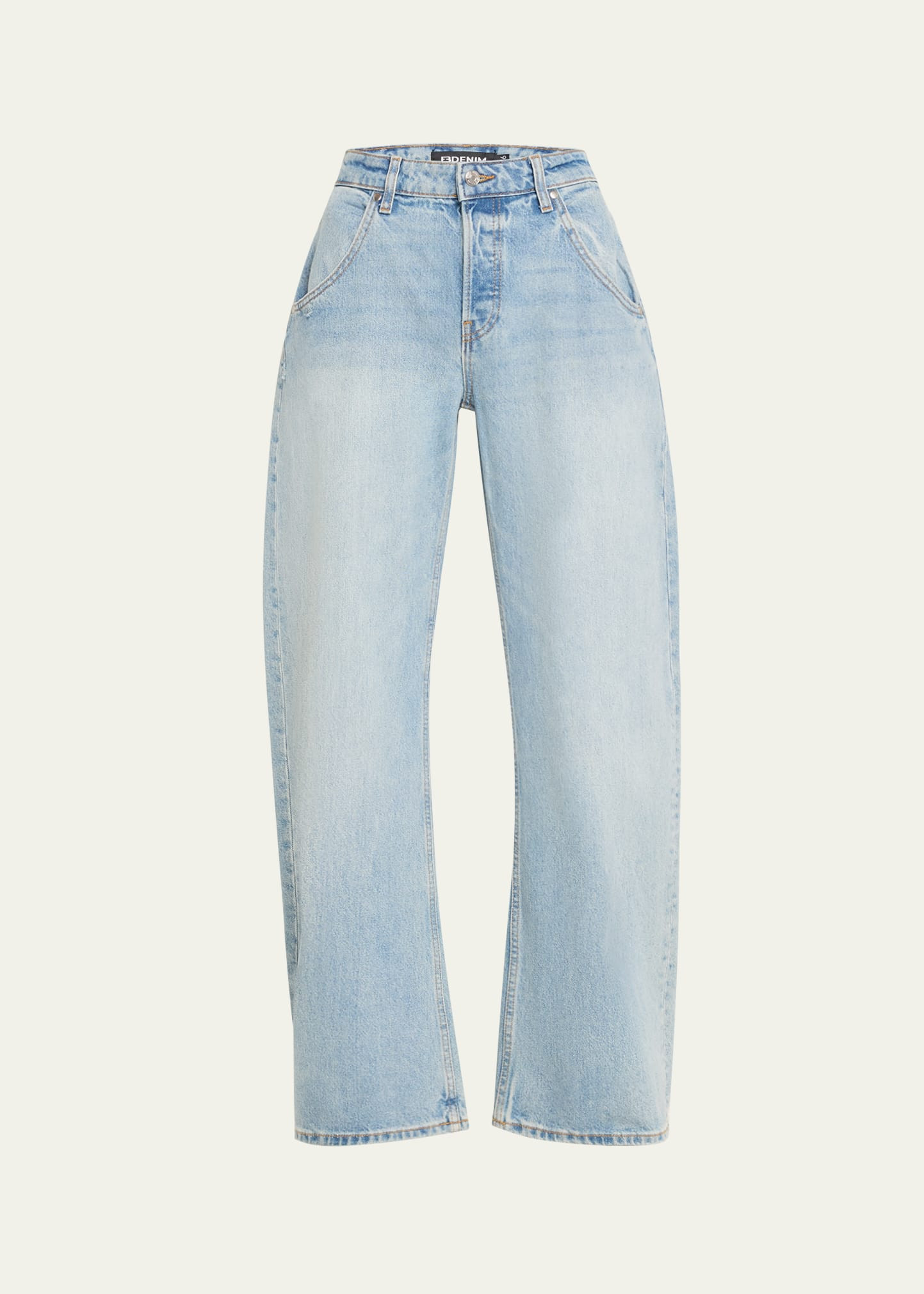 EB DENIM Enzo Mid-Rise Barrel Jeans | Bergdorf Goodman