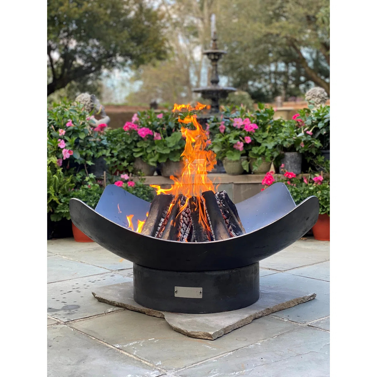 Lussan Steel Wood Burning Fire Pit | Wayfair North America