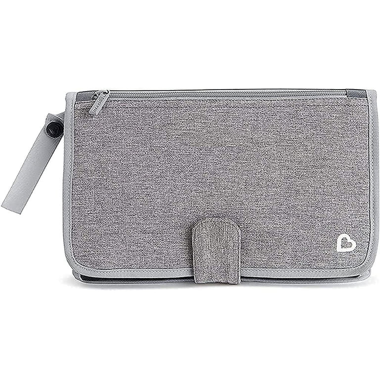 Munchkin\u00ae Go Change\u2122 Portable Diaper Changing Kit with Changing Pad and Wipes Case, Gra... | Walmart (US)