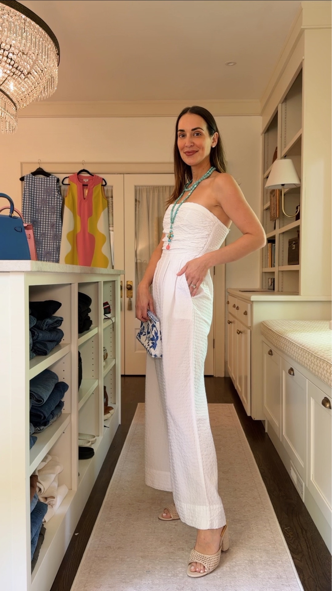 White strapless jumpsuit - wearing a small -

@Splendid