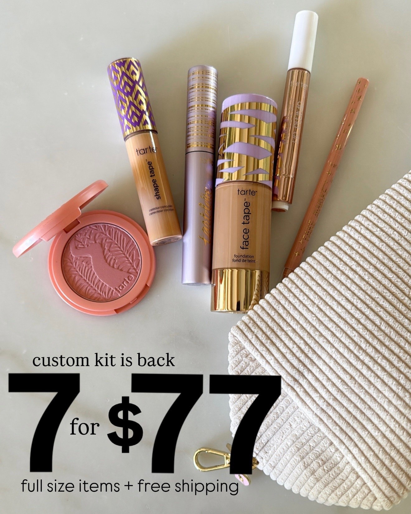 @tartecosmetics 7 for $77 custom kit is back!!!

#Ad #TartePartner

#LTKSaleAlert #LTKgrwm #LTKBeauty