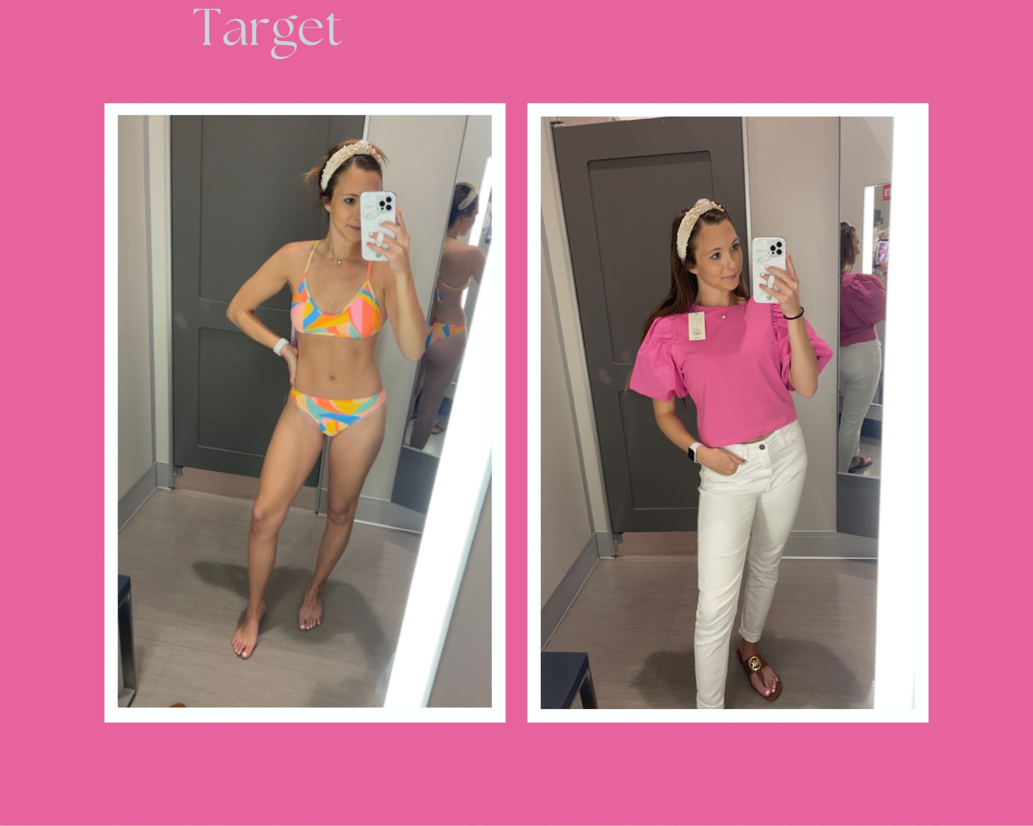 Sunday Haul at Target! Pink short sleeve shirt // fun design bikini 

#LTKtravel #LTKswim #LTKFind