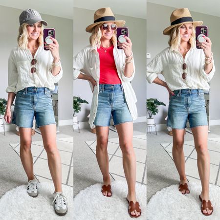Summer mom capsule wardrobe outfits. For more information about these outfits check out the post at thriftywifehappylife.com


#LTKFindsUnder100 #LTKSeasonal #LTKStyleTip