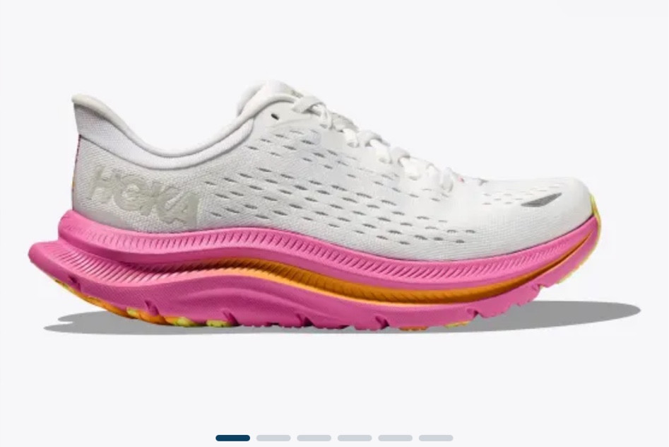 The cutest running shoes are back in stock in very size and on SALE! Just ordered. #runningshoes #athetleticshoes #hokas
