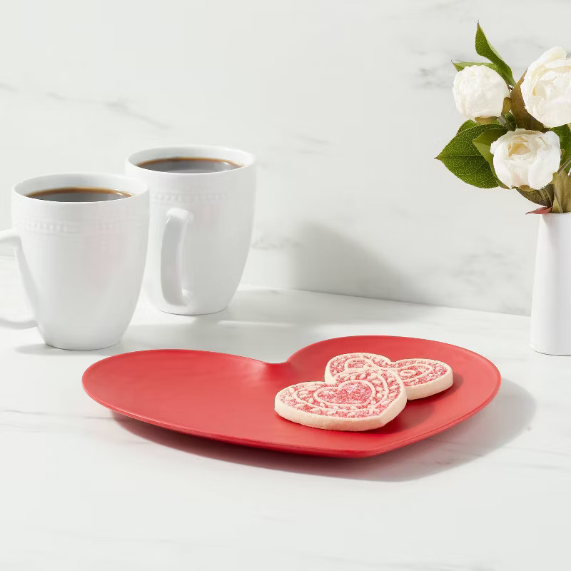 11" x 9" Plastic Heart Plate - Threshold™ | Target