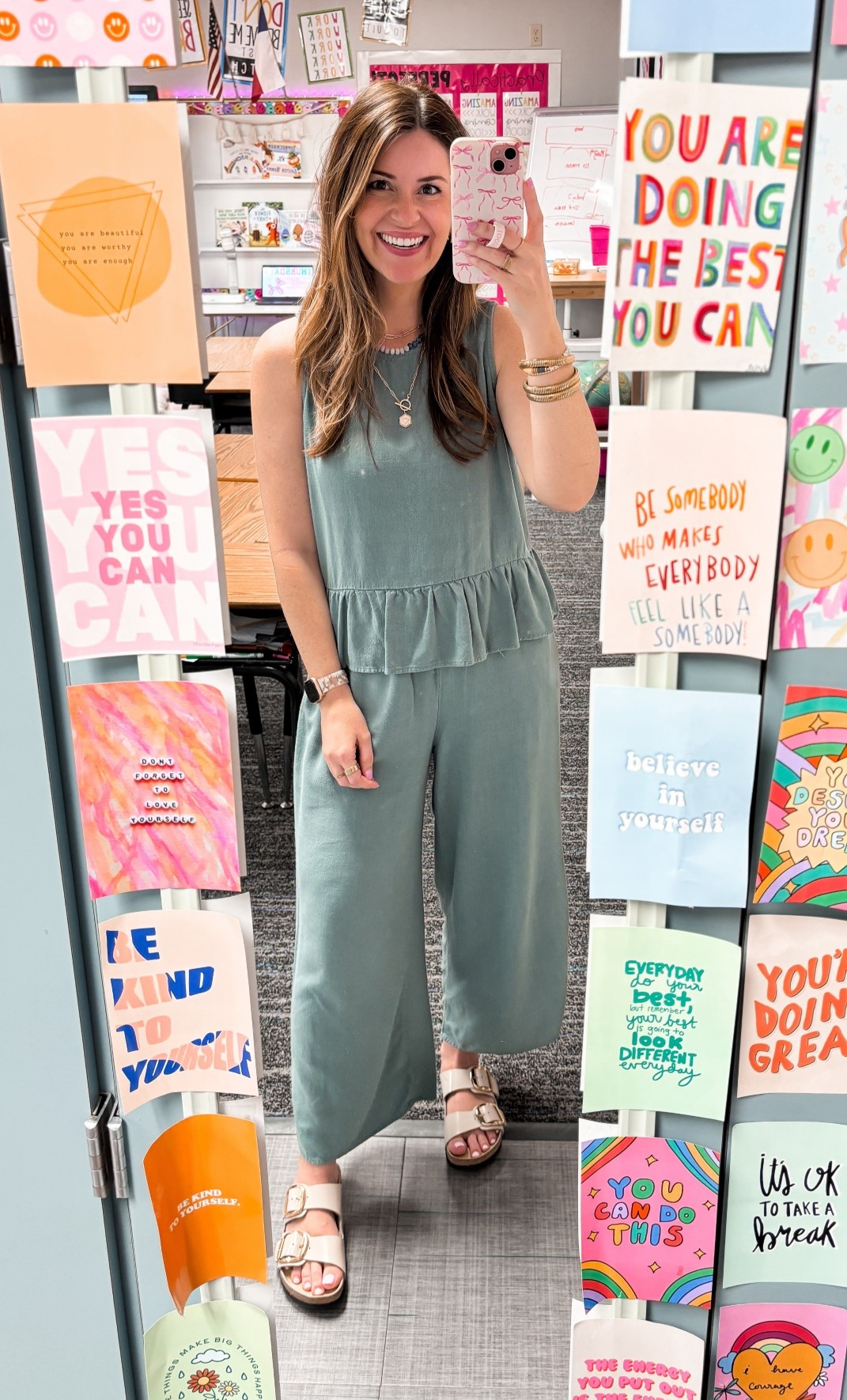 We love an easy two piece set for the classroom! 
Size small


Teacher, comfort, matching set, Amazon, Birkenstock 

#LTKFindsUnder50

#LTKootd