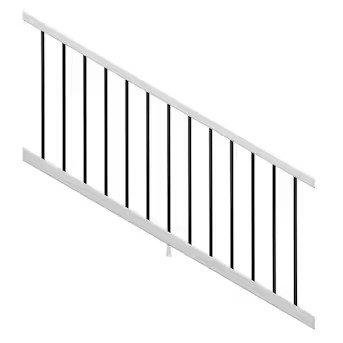 Trex Enhance 6-ft x 2.75-in x 36-in Classic White Composite Deck Stair Rail Kit | Lowe's