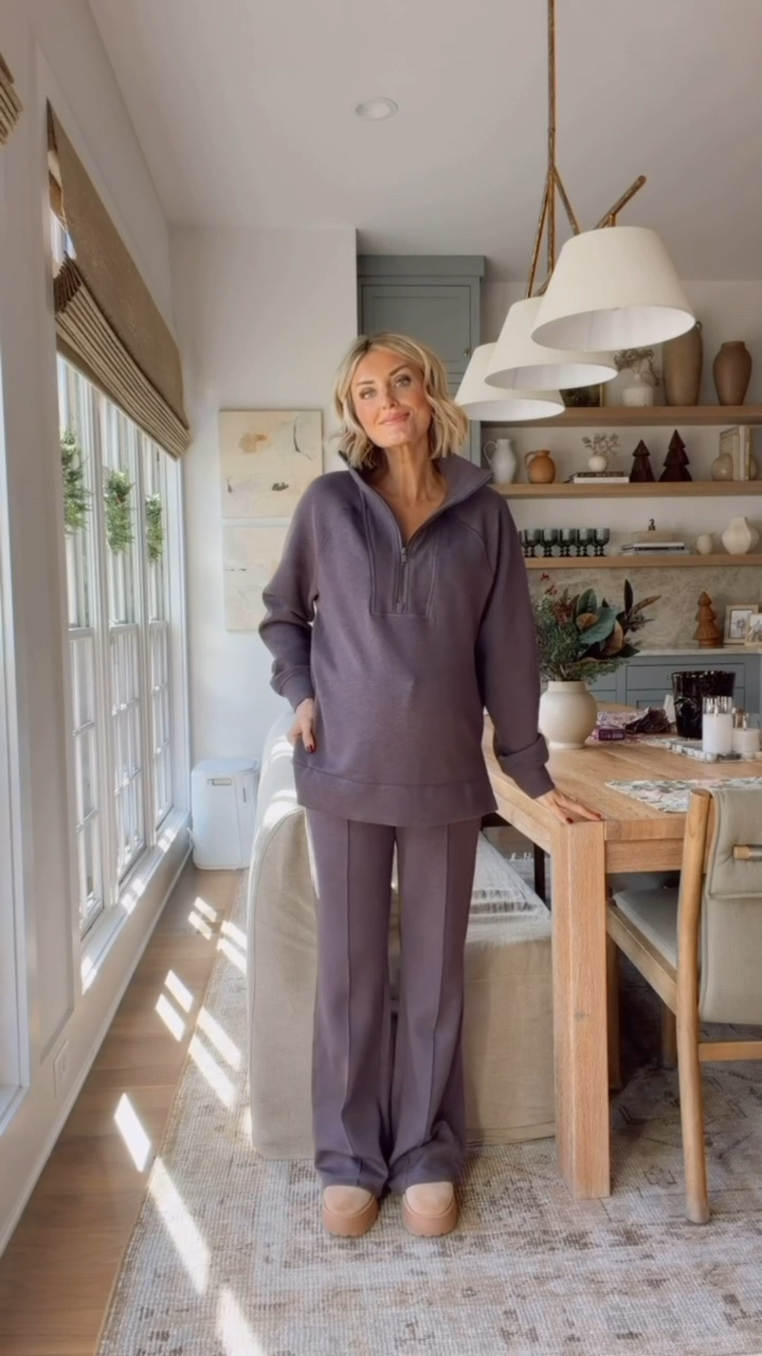 I have this lounge set in two colors! This pullover is a great length and would be great to wear with leggings! I sized up to a M to accommodate for the bump! Use code BRITTANYXSPANX for 15% off your first Spanx order!

Loverly Grey, Spanx, loungewear, lounge set, winter outfit, maternity, travel outfit, airport outfit, work from home outfit, pullover 

#LTKSeasonal