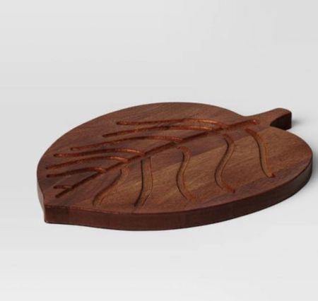 Wooden Round Leaf Shape Serving Board with Handle Dark Brown - Threshold™ 

#LTKhome #LTKSeasonal #LTKfindsunder50