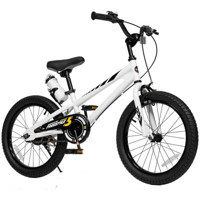 Royalbaby Freestyle Outdoor Children's Bicycle Dual Handbrakes Sporty Kid Bike with Kickstand and Adjustable Seat, 18 Inch, White | Target