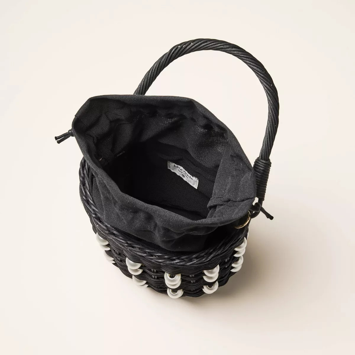 Pearl Embellished Basket Bucket Bag - kate spade new york x Target Black | Target