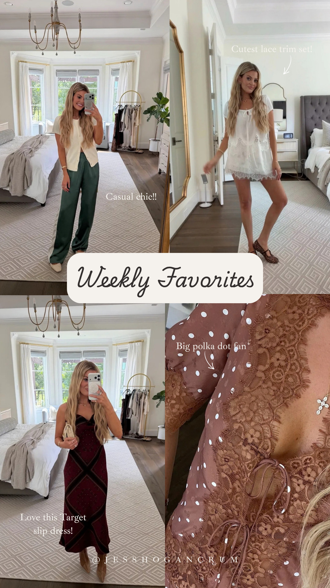 your weekly faves!

top sellers, matching set, polka dots, trackpants, fall outfits, jess crum 

 #LTKootd