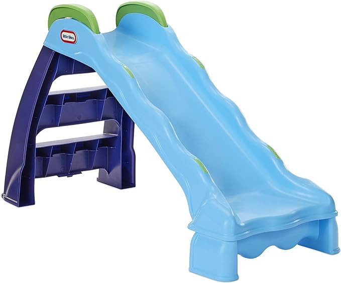 Little Tikes 2-in-1 Indoor-Outdoor Wet or Dry Slide, Dark_blue | Amazon (US)