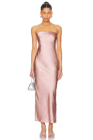 MORE TO COME Emma Strapless Maxi Dress in Blush from Revolve.com | Revolve Clothing (Global)