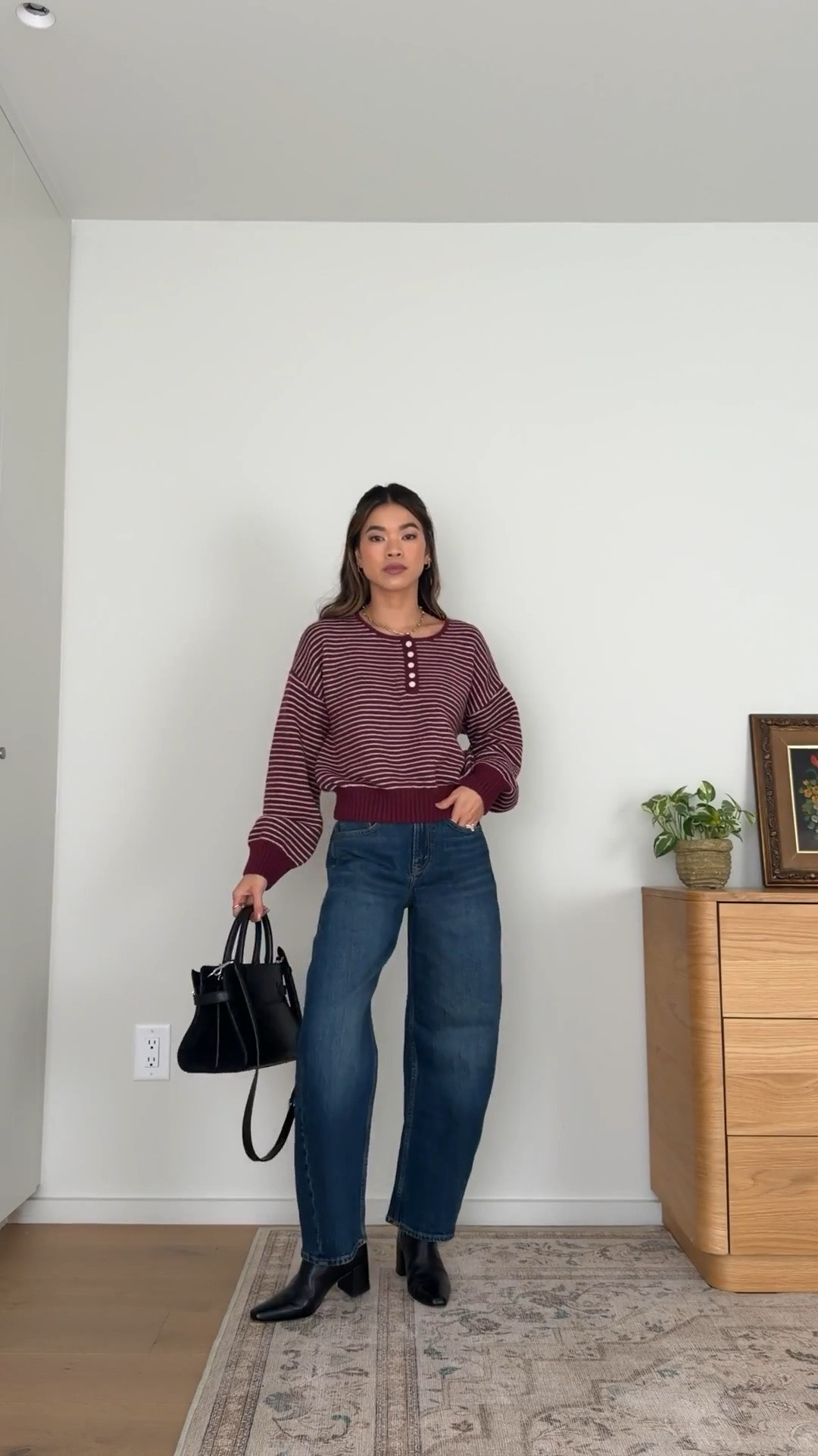 I love that these @abercrombie barrel jeans are petite friendly (I’m 5’2).
Use the stackable Abercrombie discount code AFCHLOE for an extra 15% off🤎

Sizing info:
-Abercrombie High Rise Barrel Jean (Size 24 Short in Dark)
-Abercrombie Merino Wool-Blend Henley Sweater (Size XS in Maroon Stripe)

Fall Abercrombie new arrivals, Abercrombie sweaters, Abercrombie petite pants, Abercrombie petite jeans, Abercrombie fall sweater, Abercrombie petite sweater, Petite style, petite fashion, mom outfit, mom style, petite pants, petite outfit ideas, petite outfits, best pants for petite, petite denim, vacation outfits, fall outfits, fall style, fall trends, fall looks fall outfit ideas, Abercrombie try on, fall jeans, fall lookbook, fall outfits, 

**Use code AFCHLOE to get an additional 15% off almost everything in stores and online at checkout from September 10, 2026 to September 14, 2026 in US/CA. Exclusions apply. See details online.

#LTKootd #LTKSeasonal #LTKPetite