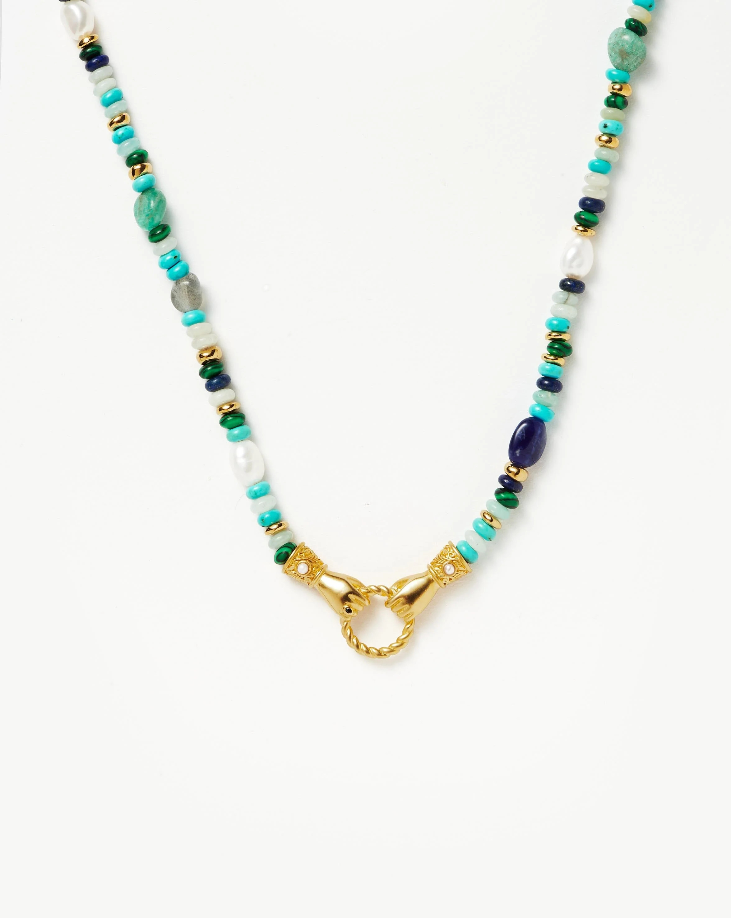 Harris Reed In Good Hands Beaded Gemstone Necklace | Missoma UK