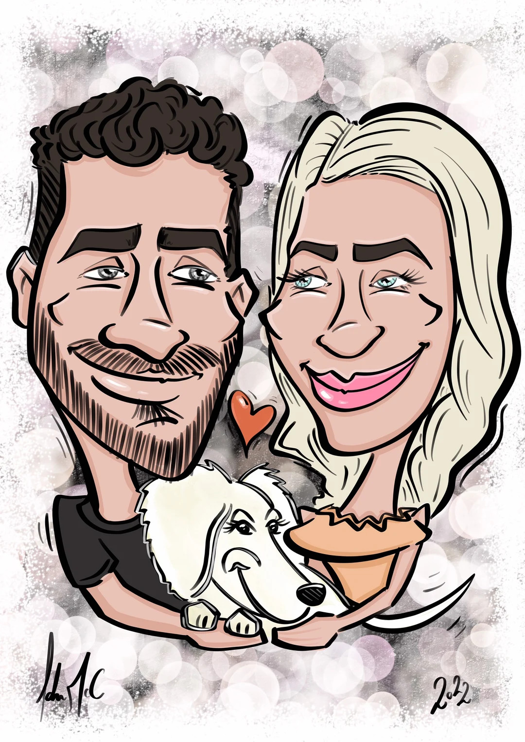 Personalised Caricature/colour/caricature Portrait/digital Drawing/drawing From Photo/custom Gift... | Etsy (US)