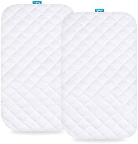 Waterproof Bassinet Mattress Pad Cover Fit for AirClub Bassinet Bedside Sleeper, 2 Pack, Ultra So... | Amazon (US)