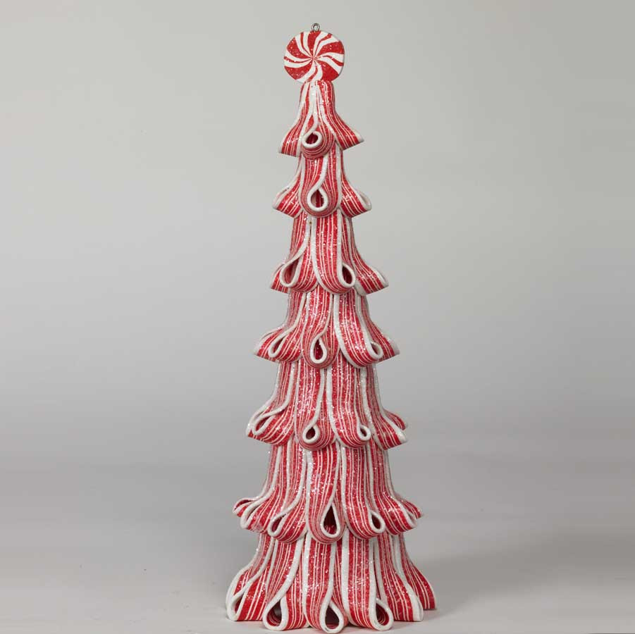 13" Faux Peppermint Candy Cane Christmas Tree | Walmart (US)