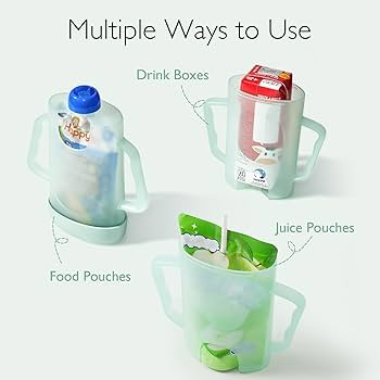 Momcozy Squeeze Pouch Holder for Food Pouches and Drink Boxes, Baby Pouch Holder Allows Baby to S... | Amazon (US)
