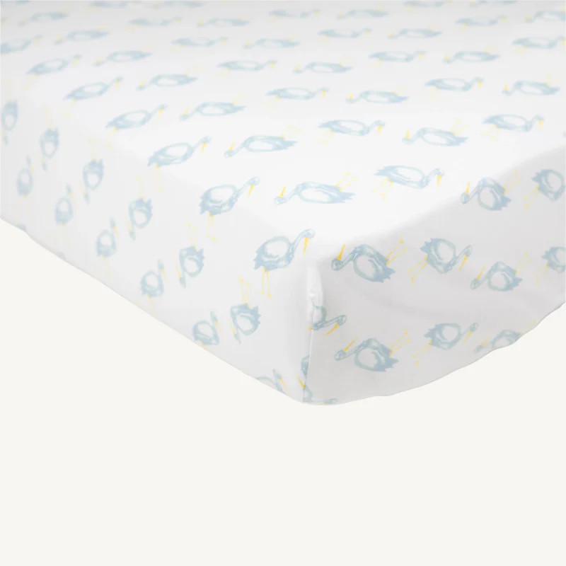 Sleep Tight Crib Sheet - Sir Proper Stork | The Beaufort Bonnet Company
