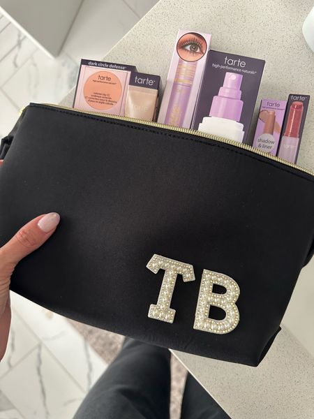 Natalie Keinan’s custom kit w/ exclusive products from tarte that you can’t get in the regular custom kit!! $69+free ship! Pearl letter patches are included in your kit (with your initials)!! 

#LTKBeauty #LTKSaleAlert #LTKFindsUnder100