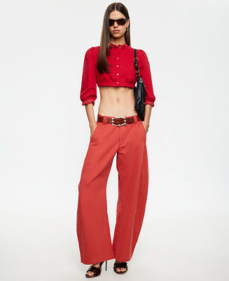 Women's Sideline Low-Rise Barrel Jeans | Macy's