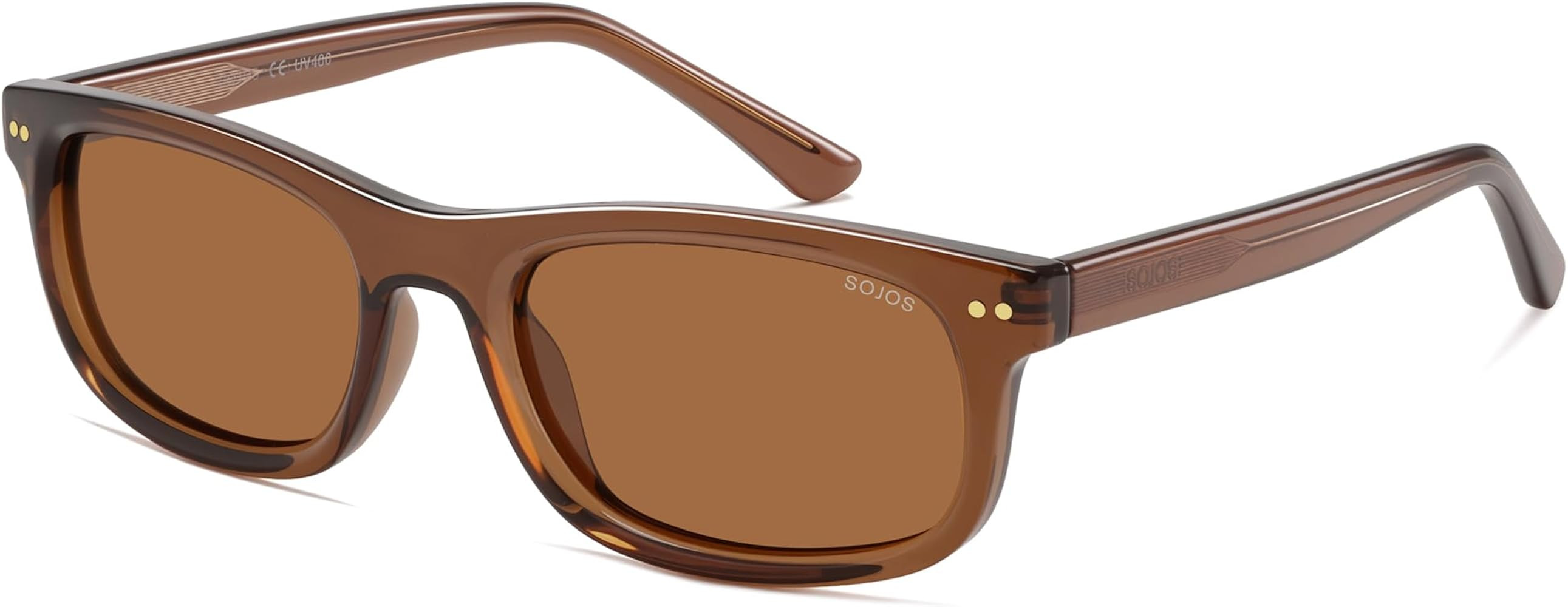 SOJOS Retro Rectangle TR90 Polarized Sunglasses for Men Women SJ2721 | Amazon (US)