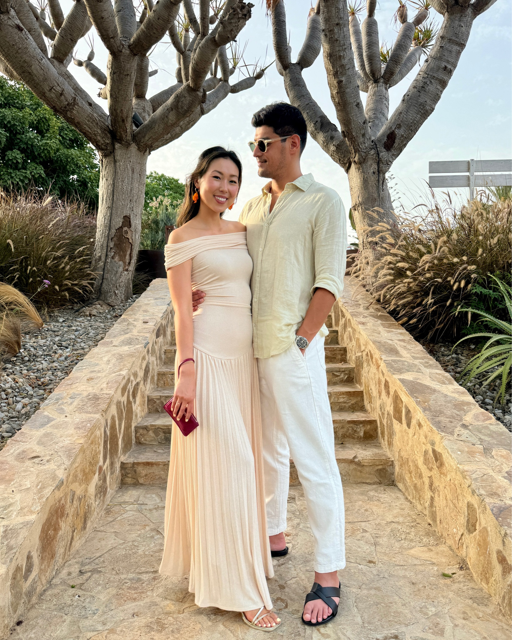 The viral drop waist, off-the-shoulder Lioness dress. Paired with the most comfortable strappy gold sandals. Currently on sale! 

#LTKSaleAlert #LTKFindsUnder100 #LTKWedding