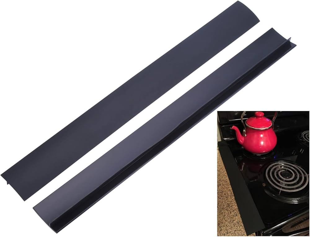 Stove Gap Covers (2 pack), Easy to Clean Gap Fillers Between Counters and Stovetops, Oven, Washer... | Amazon (US)