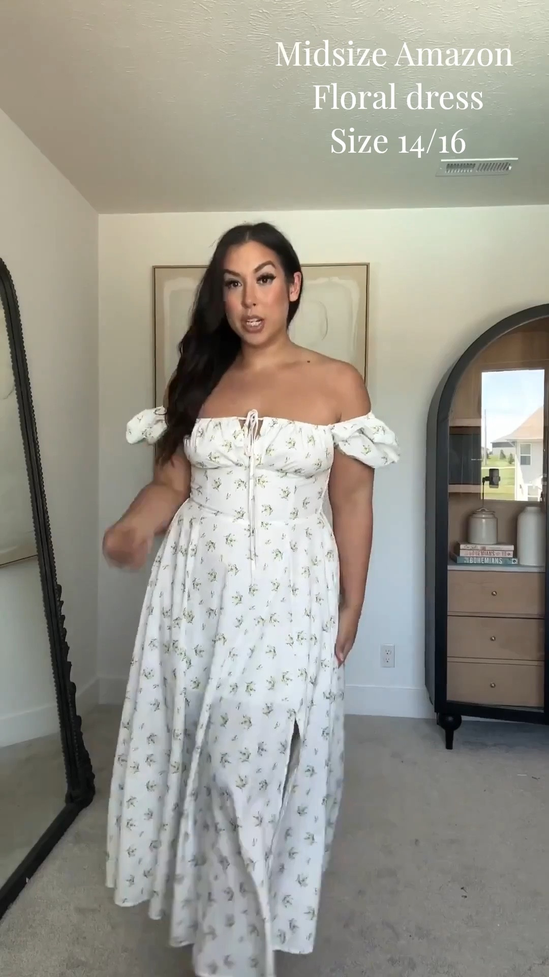 Midsize Amazon floral dress! If you like more of a sleeve, this one is for you! Only $26 and comes in multiple colors 🌸💐  - - - Amazon, Amazon fashion, spring fashion, spring style, spring outfits, midsize fashion, midsize outfits

#LTKgrwm #LTKSeasonal #LTKootd