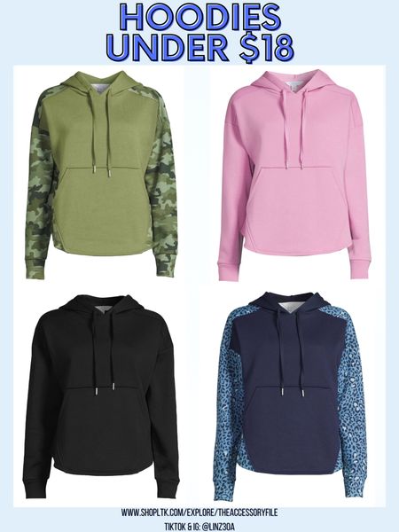 Hoodies, hooded pullovers, hooded sweatshirts, athleisure, loungewear, comfortable clothes, comfy clothes, Walmart style, Walmart fashion, great for running errands or going to the gym 

#LTKstyletip #LTKunder50 #LTKfit