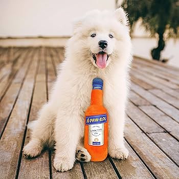 Bark Bros - Liquor Bottle Dog Toy - Plush Squeaky Dog Toys Funny Drink Parody - Alcohol Dog Toy -... | Amazon (US)