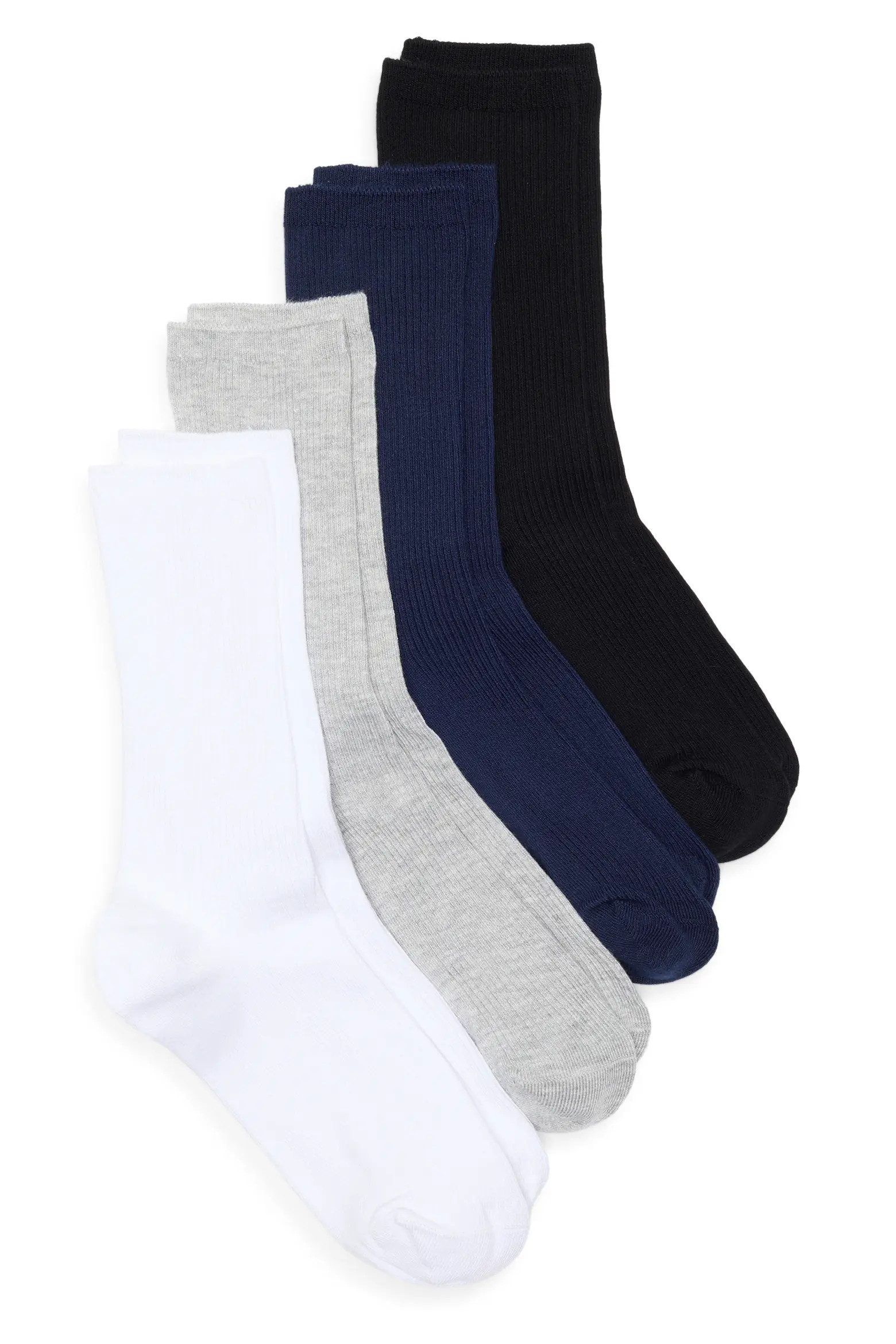 Assorted 4-Pack Everyday Rib Crew Socks (Women) | Nordstrom | Nordstrom