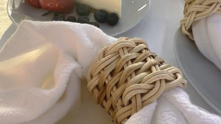 Enjoy late afternoon sunset with this festival tabletop. Love Serena and Lily’s napkin rings that are made out of natural rattans and bring a touch of natural beauty to the tabletop. ##4thofJuly

#LTKFind #LTKhome