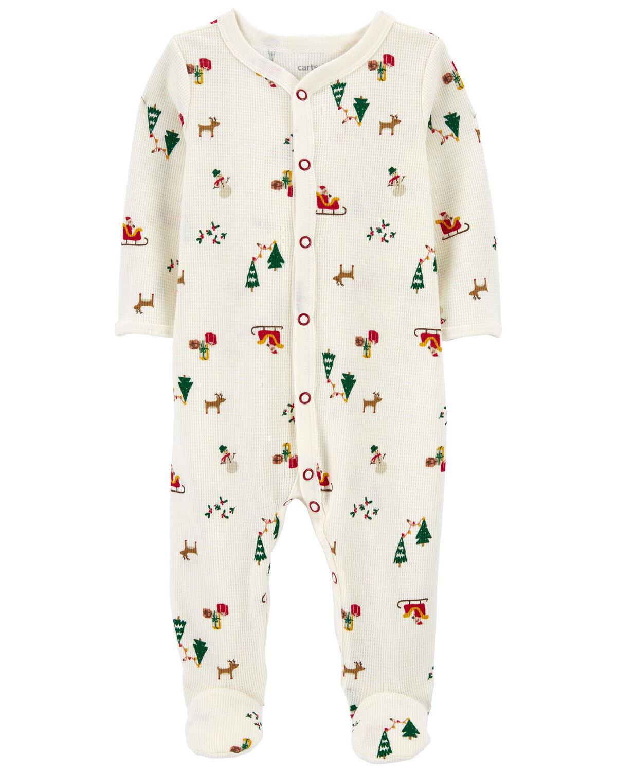 Baby Christmas Snap-Up Thermal Sleep & Play Pajamas | Carter's Inc