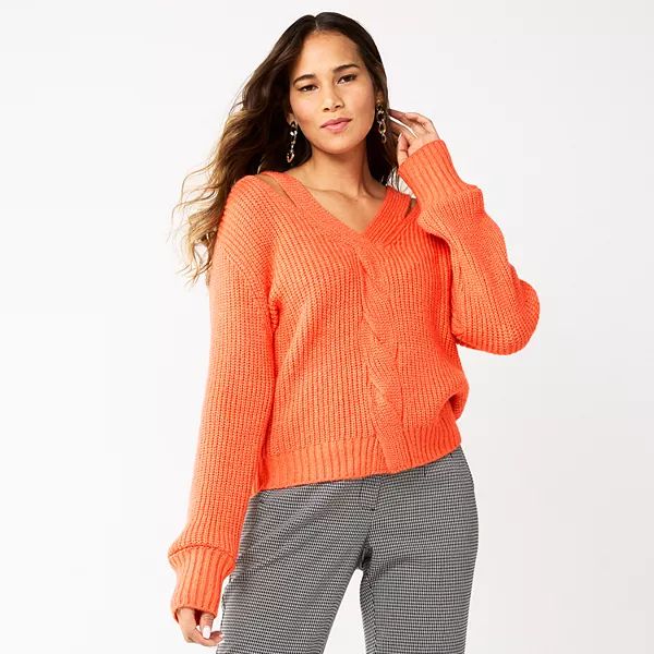 Women's Nine West Texture Sleeve Sweater | Kohl's