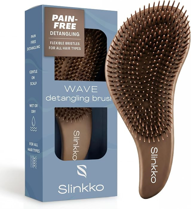 Detangler Brush, Curly Hair Brush for Women, Men & Kids - Wet & Dry Detangling Hair Brush for Cur... | Amazon (US)