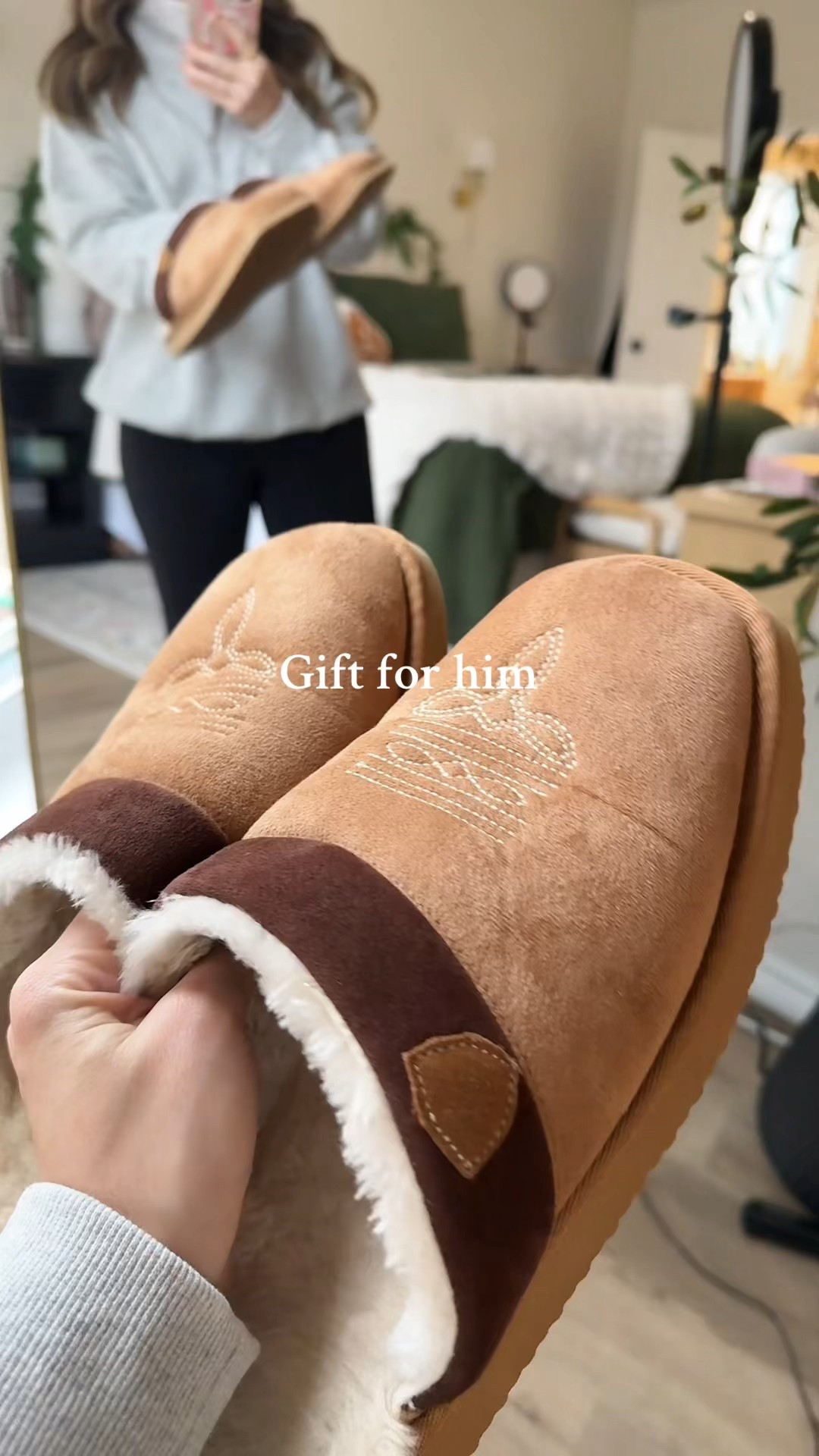 Western cowboy slippers are the best gift for him! 

#LTKHome #LTKFindsUnder50 #LTKGiftGuide