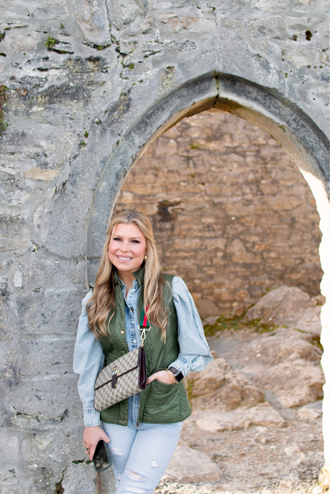 Ireland trip outfits 🇮🇪

Shirt is sold out but linked very similar! 
Jeans are the ripped/distressed Levi’s 501 cropped 
Barbour vest is the green color 

#LTKstyletip #LTKtravel #LTKeurope