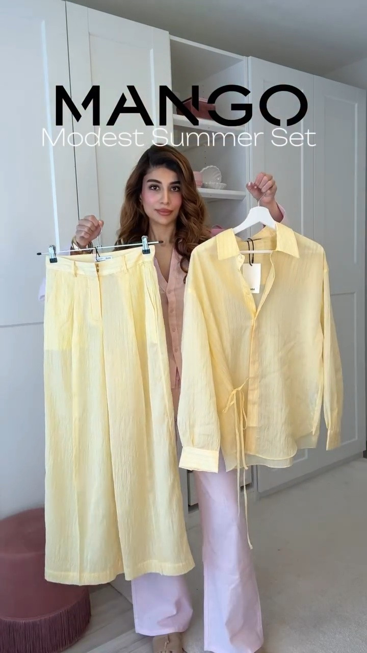 Mango haul🤍 this set is perfect for my modest girlies/ hijabis ✨🫶🏼 it’s slightly see through so def wear something underneath!! #mango #mangooutfits #mangofashion #modestfashion #modestclothing

#LTKmodest #LTKsummer #LTKstyletip