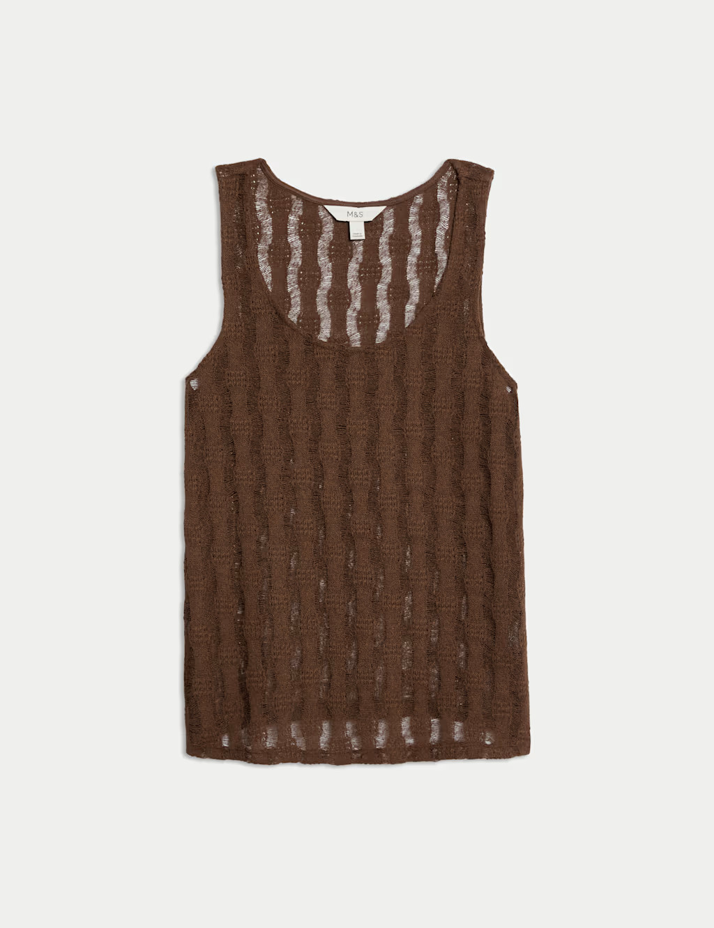 Textured Scoop Neck Vest | Marks & Spencer (UK)