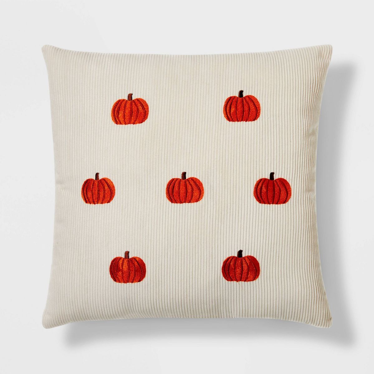 Pumpkin Embroidered Square Halloween Throw Pillow - Hyde & EEK! Boutique™ | Target
